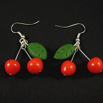 Boucles d'oreilles cerises