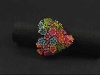 Bague artisanale en résine