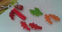 Une famille crocodile Haribo en Fimo