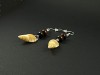 Boucles d'oreilles fantaisie coquillages et perles de bois