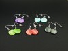 Boucles d'oreilles sequins de nacre couleurs variées