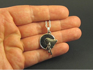 Collier fantaisie pendentif oiseau