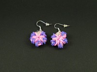 Boucles d'oreilles fantaisie élastiques loom en forme de fleur