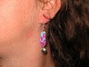 Boucles d'oreilles fantaisie élastique Violetta