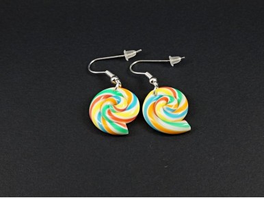 Boucles d'oreilles lollipop sucre d'orge