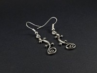 Boucles d'oreilles breloques salamandre