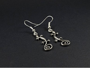 Boucles d'oreilles breloques salamandre