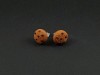 Boucles d'oreilles puce cookies chocolat