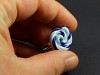 Bague fantaisie artisanale lollipop bleue