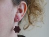 Boucles d'oreilles bicuits chocolat fourrés vanille