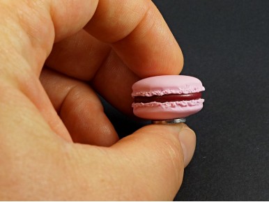 Mini magnet macaron rose