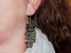 Boucles d'oreilles fantaisie hiboux mobiles couleur bronze 