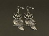 Boucles d'oreilles fantaisie hiboux hypnotiques de belle taille