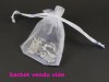 Sachet en organza blanc pour offrir 