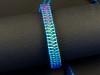 Bracelet fantaisie tissage cordons couleur flashies