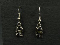 Boucles d'oreilles 'love'