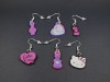 Boucles d'oreilles souples Violetta et Hello Kitty