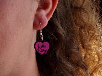 Boucles d'oreilles souples Violetta et Hello Kitty