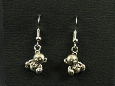 Boucles oreilles fantaisie oursons penchés