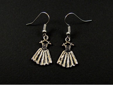 Boucles d'oreilles robe de princesse