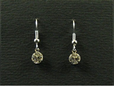 Boucles d'oreilles fantaisie strass solo