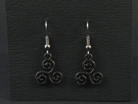 Boucles d'oreilles fantaisie triskel