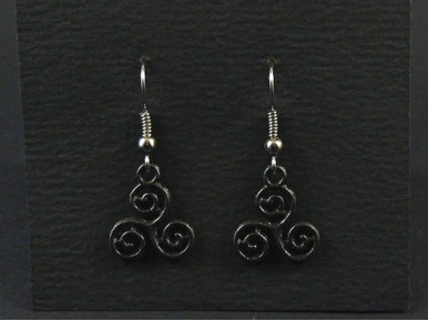 Boucles d'oreilles fantaisie triskel