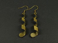 Boucles d'oreilles serpentins bronze