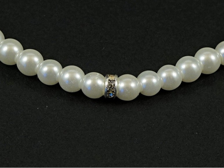 Bracelet Fantaisie Perles Et Strass - Sans Marque - Style élégant Et Brillant