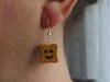 Boucles d'oreilles fantaisie BN sourire