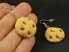 Boucles d'oreilles cookies dorés