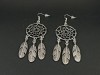 Boucles d'oreilles grande taille motif attrape-rêves