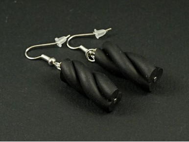 Boucles d'oreilles réglisses torsadés