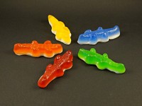 Magnet en résine taille réelle bonbon crocodile gélifié 5 couleurs au choix