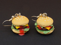 Boucles d'oreille hamburgers