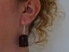 Boucles d'oreilles barre chocolatée Mars