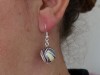 Boucles d'oreilles perles artisanales rayées