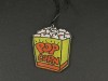 Collier artisanal en plastique fou motif carton de popcorn