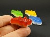 Magnet mini bonbon crocodile en résine colorée