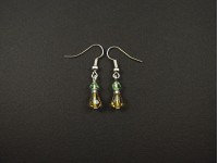 Boucles d'oreille fantaisie jonquille