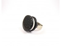 Bague OREO noire et blanche