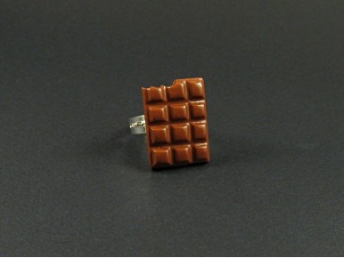 Bague tablette de chocolat 