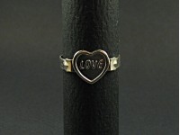 Bague aluminium 'love'