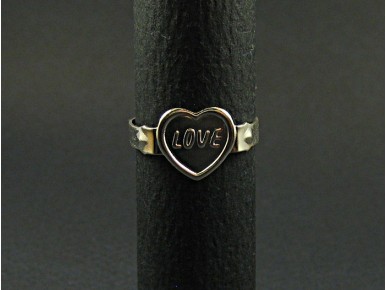 Bague aluminium 'love'