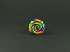 Bague artisanale colorée lollipop arc-en-ciel