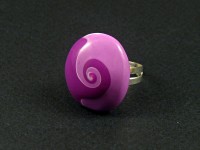 Bague fantaisie tourbillon violet