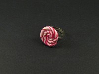 Bague spirale bicolore rose ou violet