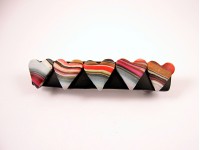 Barrette motif coeurs