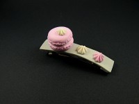 Barrette à cheveux macaron