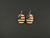 Boucles d'oreilles en drapeau américain